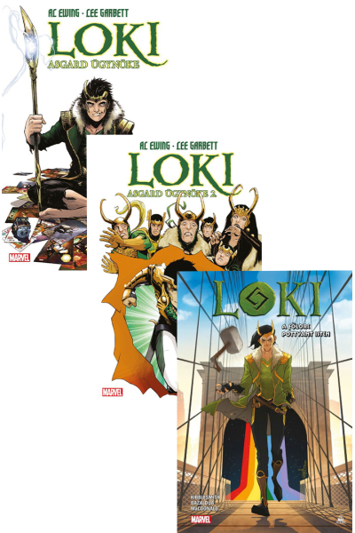 Loki: A földre pottyant isten + Loki, Asgard ügynöke 1-2. (képregény)
