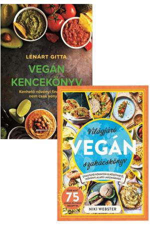 Világjáró vegán szakácskönyv + Vegán kencekönyv