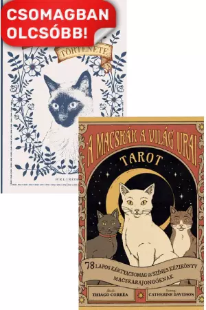 A macskák a világ urai tarot - 78 lapos kártyacsomag és színes kézikönyv macskarajongóknak + Egy macska története