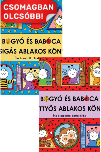 Bogyó és Babóca - Pöttyös ablakos könyv + Bogyó és Babóca - Csigás ablakos könyv