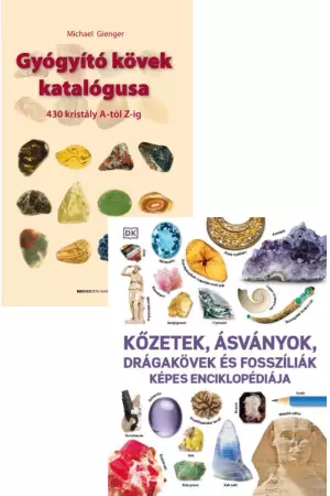 Kőzetek, ásványok, drágakövek és fosszíliák képes enciklopédiája + Gyógyító kövek katalógusa