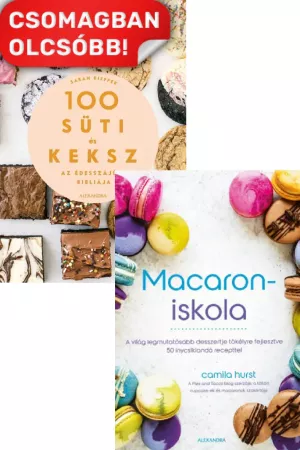 Macaroniskola - A világ legmutatósabb desszertje tökélyre fejlesztve 50 ínycsiklandó recepttel + 100 süti és keksz - Az édesszájúak bibliája
