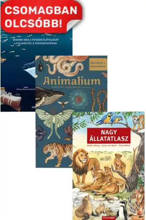 Nagy állatatlasz + Animalium - Üdvözlünk a múzeumban! + Utazás a mélybe - Ismerd meg a tenger élővilágát a felszíntől a tengerfenékig