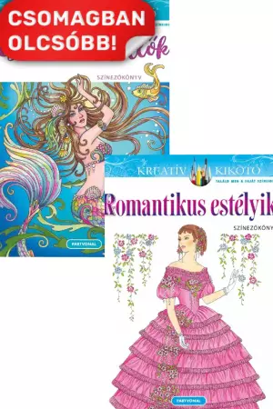 Romantikus estélyik - Színezőkönyv + Csodálatos sellők - Színezőkönyv