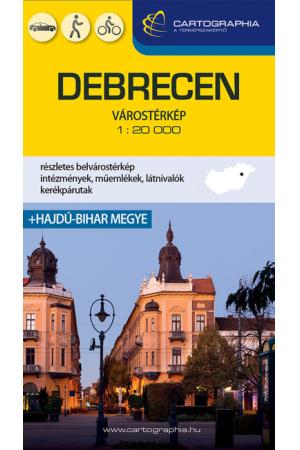 Debrecen várostérkép 1:20e. keményborítós (új kiadás)