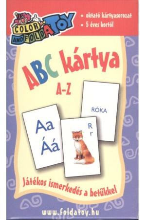 Abc kártya A-Z /Oktató kártyasorozat