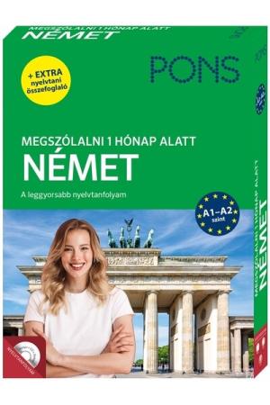 PONS Megszólalni 1 hónap alatt Német + CD és ONLINE hanganyag - A leggyorsabb nyelvtanfolyam