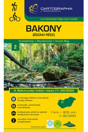 Bakony (északi rész) - Turistatérkép-sorozat 2. (új kiadás, 2022)