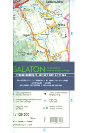 Balaton és környéke szabadidőtérkép 1:125 000