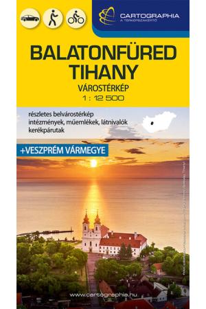 Balatonfüred, Tihany várostérkép + Veszprém vármegye (új kiadás)