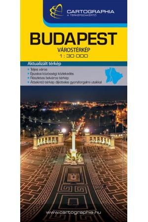 Budapest extra várostérkép 1:30 000 (új kiadás, 2022)