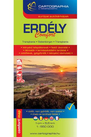 Erdély - Comfort autótérkép (2023, új kiadás)