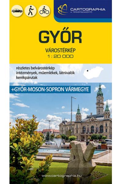 Győr várostérkép (1:20 000) - Várostérkép-sorozat (új kiadás)