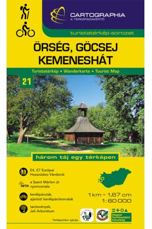 Őrség, Göcsej, Kemeneshát - Turistatérkép-sorozat 21. (új kiadás, 2022)