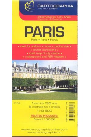 Párizs várostérkép (1:13 500) /Külföldi várostérkép