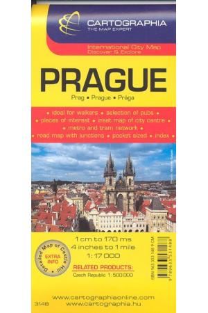 Prága várostérkép (1:17 000) /Külföldi várostérkép